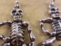 Preview: Skelett Ohrringe Vintage Optik skull Mumie